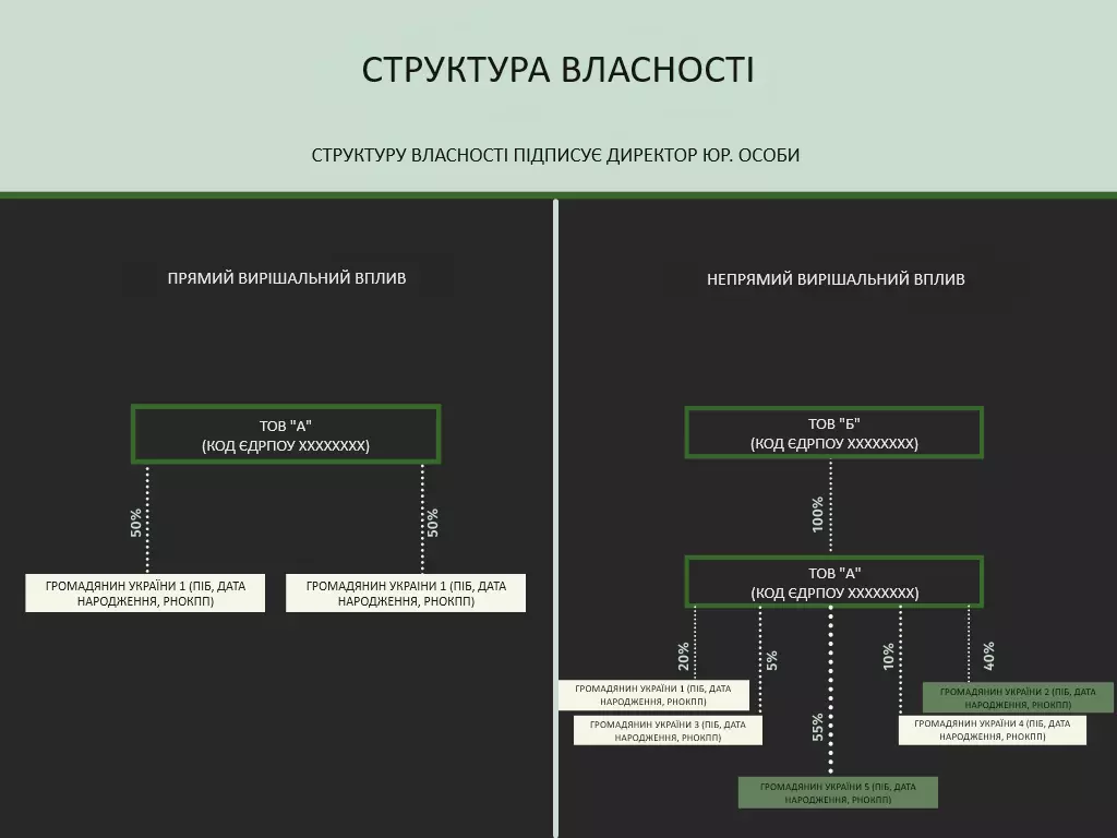 як виглядає структура власності